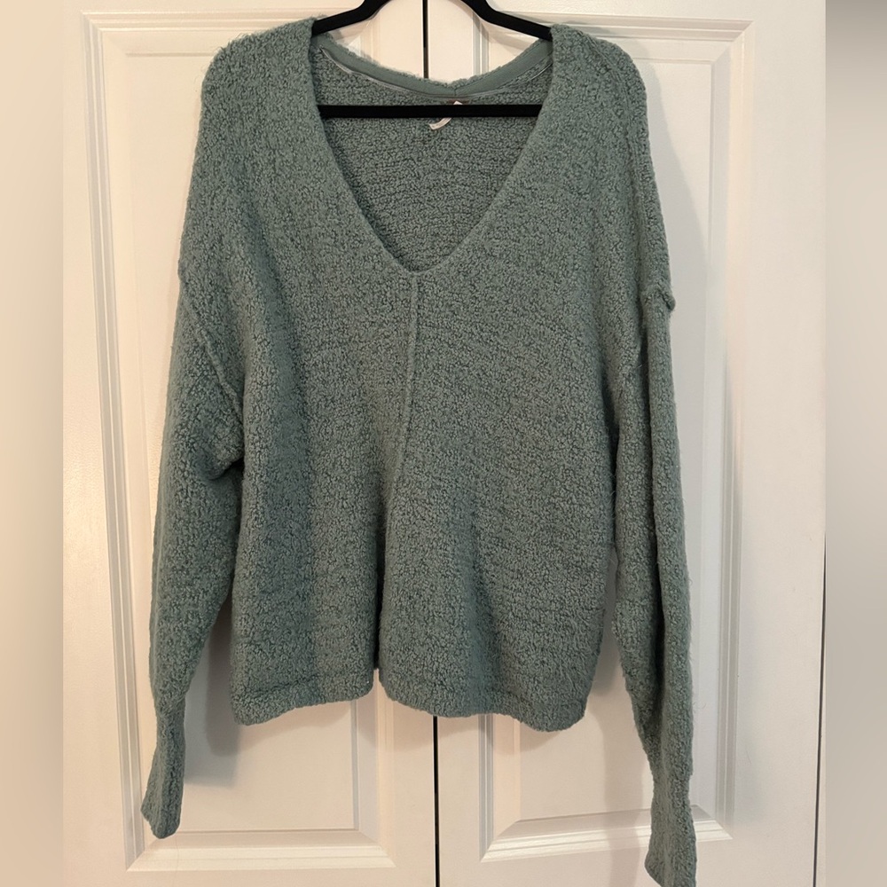 Mint green free people sweater